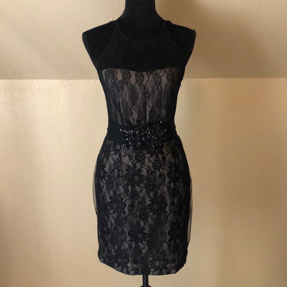 MM Couture by Miss Me Lace Mini Dress Size Small